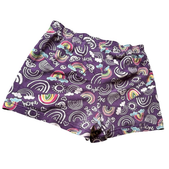 🦩5/$30🦩 Girls Rainbow Pj Shorts - Picture 2 of 3